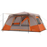 Ozark Trail 11 Person 3 Room 14' x 14' Instant Cabin Tent (Orange)