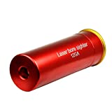 12GA Red Dot Laser Bore Sight in-Chamber Cartridge Laser Bore Sighter with Two Sets Batteries