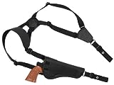 Barsony New Concealment Shoulder Holster for 5-6.5' .38 .357 .41 .44 Revolvers (Taurus 66 607 627 Tracker, Right)