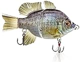 4.5' RF Gillman Glider Glide Bait Bass Musky Striper Fishing Lure Big Multi Jointed Shad Trout Kits Slow Sinking or Floating (4.5' Sunfish Floater)