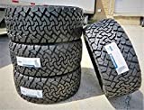 Set of 4 (FOUR) Venom Power Terra Hunter X/T XT All-Terrain Mud Light Truck Radial Tires-33X12.50R20LT 33X12.50X20 33X12.50-20 119R Load Range F LRF 12-Ply BSW Black Side Wall