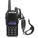 Baofeng UV-82 Ham Radio Dual Band VHF/UHF Two Way Radios Long Range Walkie Talkies for Adults (5W, Black)