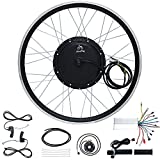 JauoPay Electric Bicycle Conversion Kit, 36V 500W EBike Brushless Gearless Hub Motor, 22.5' Front Wheel Frame for 26' x 1.95'~2.125' Tire, Dual Mode Controller