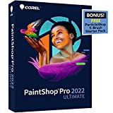 Corel PaintShop Pro 2022 Ultimate | Photo Editing & Graphic Design Software + Creative Bundle | Amazon Exclusive ParticleShop Starter Pack [PC Disc] [Old Version]