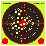 JingZhouYang Shooting Targets 10 Inch Self Adhesive Paper Reactive Splatter Targets Stickers 20 Pack for Gun Rifle Pistol Bb Gun Airsoft Pellet Gun Air Rifle
