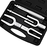 DURATECH 5-Piece Ball Joint Separator Set, Pickle Fork Tool Set, Tie Rod Removal Tool Set, 1-1/8', 15/16', 11/16', for Cars and Light Vans, with Suitcase