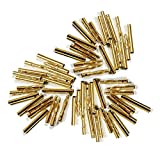 JFtech 30 Pairs 2.0mm Gold Bullet Banana Connector Plug 2mm Male & Female Bullet Connector for RC Model ESC Motor