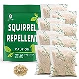 SUAVEC Squirrel Repellent, Squirrel Repellents Outdoor, Chipmunk Repellent, Squirrel Repellant for Attic, Squirrels Deterrent for Garden, Squirrel Away for Plants, Mint Rodent Repellent-8 Pouches