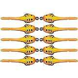 DELONG LURES 2' Junior Tadpole Fishing Lures for Bluegill, Crappie, Perch, Bass and Trout, Easy to Use Life Like Fishing Baits Scented Pre Rigged Fishing Gear (FireTiger)