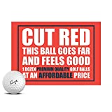 Cut Golf 2-Piece Ionomer Red Golf Balls