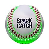 SPARK CATCH Light Up Baseball, Glow in The Dark Baseball, Perfect Baseball Gifts for Boys, Girls, and Baseball Lovers, Official Baseball Size and Weight with Genuine Leather. (Neon Green)