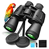 20x50 Binoculars for Adults TOPLDSM Compact HD High Powered Binoculars with Low Night Vision 28mm Large Field Binoculars for Hunting Bird Wildlife Watching Travel Sports