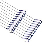 Dyxssm Small Fishing Hooks with Line - Super Fishing Hook on Nylon Fishing Line (Pack of 20) (Type-A: Blue, 20#)