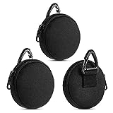 Nujiaa Coin Pouch, Small Coin Purse Keychain, Professional EDC Pouch Accessories Case for Military Gear Bags, Little Change Wallet, Wireless Headset Pack.(3PCS Black)