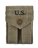 World War Supply WW2 Style Model 1911 45 AUTO Double Magazine Pouch Marked JT&L 1944