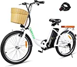 Electric Bike for Adults, 250W City Ebike 22' Electric Bicycles for Adults with Removable Waterproof 36V 10AH Lithium Battery for Man Women