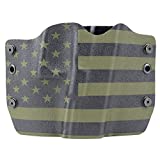 Outlaw Holsters OD Green & Black USA Flag OWB Holster (Right-Hand, 1911 w/o Rail)