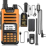 Baofeng Radio TP-8Plus 8W High Power Two Way Radios USB Type-C charging UV-5R Upgraded version Ham Radio Rechargeable Dual Band Handheld Walkie Talkies Complete Set with Programming Cable and Earpiece