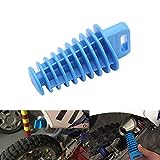 Coolsheep Muffler Pipe Exhaust Rubber Wash Plug for 2-Stroke ATV Quad Pit Dirt Bike Scooter Moped Motorcycle CR KX RM YZ 80cc 125cc 150cc 250cc Blue