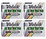 Volvik New Vivid 3-Piece High Visibility Premium Matte Finish Color Golf Balls 4 Dozen (48 Balls) - Green Color