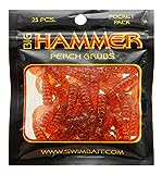 Big Hammer Perch Grub Bait, Rootbeer Gold, 1-3/4-Inch