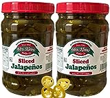 Mrs Kleins Jalapenos Sliced Jar (32oz Pack of 2)-Hot Pickled Jalapenos-Tangy, spicy and crispy-For tacos, pizza toppings, burritos, chili, sauces-Keto Friendly, Vegan, Kosher and Gluten-free