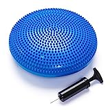 Black Mountain Products Exercise Balance Stability Disc with Hand Pump, Blue