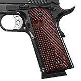 1911 Full Size G10 Grips, Free Screws Included, Mag Release, Ambi Safety Cut, OPS Texture, Rib-Eye Color, Cool Hand Brand