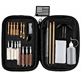 KLOLA Universal Handgun Cleaning Kit 25 in 1 Pistol Cleaning Kit for .22 .357/.38/9mm .40 .45 Caliber Gun Brush Tools Gun Accessories Great Gifts for Men Women Husband Boyfriend