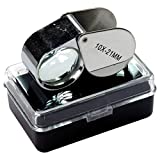 HTS 202A0 10x 21mm Stainless Steel Jeweler's Singlet Loupe