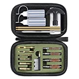 GLORYFIRE Gun Cleaning Kit Handgun Cleaning Kit Pistol Cleaning Kit .22.357/9mm.40.45 Caliber Brass Jags Tips and 2 Empty Bottles for Hunting Shooting