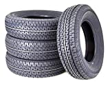 4 Heavy Duty FREE COUNTRY Trailer Tires ST205/75R15 10PR Load Range E Steel Belted Radial w/Scuff Guard