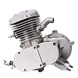 80cc 2-Stroke Engine Only For Motorized Mountain Bicycle 26' and 28' Road Bike Motorised Bicycle Bike Cycle (Silver)