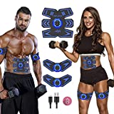 SPORTCDIA Abs Stimulator Ab Stimulator Rechargeable Ultimate Abs Stimulator for Men Women Abdominal Work Out Abs Power Fitness Abs Muscle Training Workout Equipment Portable