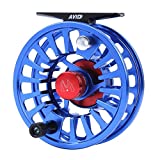Maxcatch Fly Fishing Reel with CNC-machined Aluminum Body Avid Series Best Value - 1/3, 3/4, 5/6, 7/8, 9/10 Weights(Black, Green, Blue, Silver, Black&Silver) (Blue, 3/4 wt)