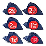 Clipquik Premium XL Clipper Guards, Strong & Sturdy 2.5 inch, 2.25', 2', 1.75', 1.5', 1.25' (#20, #18, #16, #14, #12, #10) Extra Long, Large Guide Comb Set Fits Most Wahl Full Size Hair Clippers
