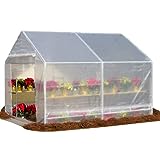 King Canopy GH1010 10-Feet by 10-Feet Fully Enclosed Greenhouse, Clear
