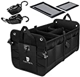 TrunkCratePro Trunk Organizer For Car, Jeep, SUV, Truck, Rv, Auto - Premium Multi Compartments Collapsible Cargo Trunk Storage, car accessories & gifts for men, women (Regular, Black)23.6'x14.5'x12.5'