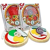 Stretcheez Pizza Two Pack - Play Food for Kids - Stretchy Pretend Food & Toppings - Mix & Match - Collect Them All - Works with Role Play Kitchens - Twelve Assorted Sets Available for Boys & Girls