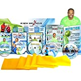 Premium, Senior Exercise DVD System- 5 DVDs + Resistance Band + Balance Exercises + Nutrition Guide + 3 Bonus Gifts. All Exercise for Seniors are Shown Both Standing and Seated in Chair Exercise for