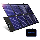 Nicesolar Foldable Solar Panel 200W for Portable Power Station Generator, Portable Solar Charger with Dual USB A&C PD 65W IP67 Waterproof for Laptop Smartphones Tablets Camera Outdoor Camping Van RV