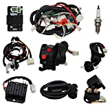 OTOHANS AUTOMOTIVE Complete Electrics Stator Coil CDI Wiring Harness with Full Copper Wire for 4-Stroke ATV QUAD 150cc-300cc