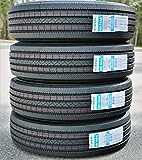 Set of 4 (FOUR) Suntek HD Trail + Premium Trailer Radial Tires-ST235/80R16 235/80/16 235/80-16 129/125M Load Range G LRG 14-Ply BSW Black Side Wall