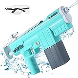Electric Water Gun, Automatic Water Squirt Guns with 375CC High Capacity for Kid & Adult, Squirt Gun Toys up to 22 FT Range, Water Soaker Gun Toy for Summer Swimming Pool Party Beach Outdoor Activity