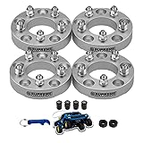 Supreme Suspensions - 4pc Set [Silver] 1.25' Wheel Adapters for 1979-1993 Dodge 1/2 & 3/4 Ton Trucks 2WD 4WD - CB: 87.1mm | Studs: 1/2' x20 | BP Conversion: 5x5.5 to 5x5