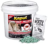 KAPUT Mouse, Rat & Vole COMBO Bait Pellets - Kills rodents AND their FLEAS! | (32 x 2oz Place Packs)