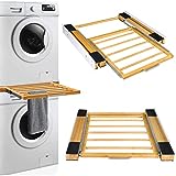 Stacking Kit Adjustable for Washing Machine and Dryer Loading and Unloading, Maximum fit Width is 24.4inch