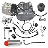 WPHMOTO Lifan 140cc 4-Stroke Racing Engine Motor and Muffler Exhaust With Pipe for XR50 CRF50 XR CRF 50 70 ATC70 Dirt Pit Bike Motorcycle