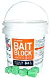 JT Eaton 166004 709-PN Bait Block Rodenticide Anticoagulant Bait, Peanut Butter Flavor, for Mice and Rats (9 lb Pail of 144), Green