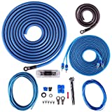 Skar Audio 1/0 Gauge CCA Complete Amplifier Installation Wiring Kit, SKAR0ANL-CCA